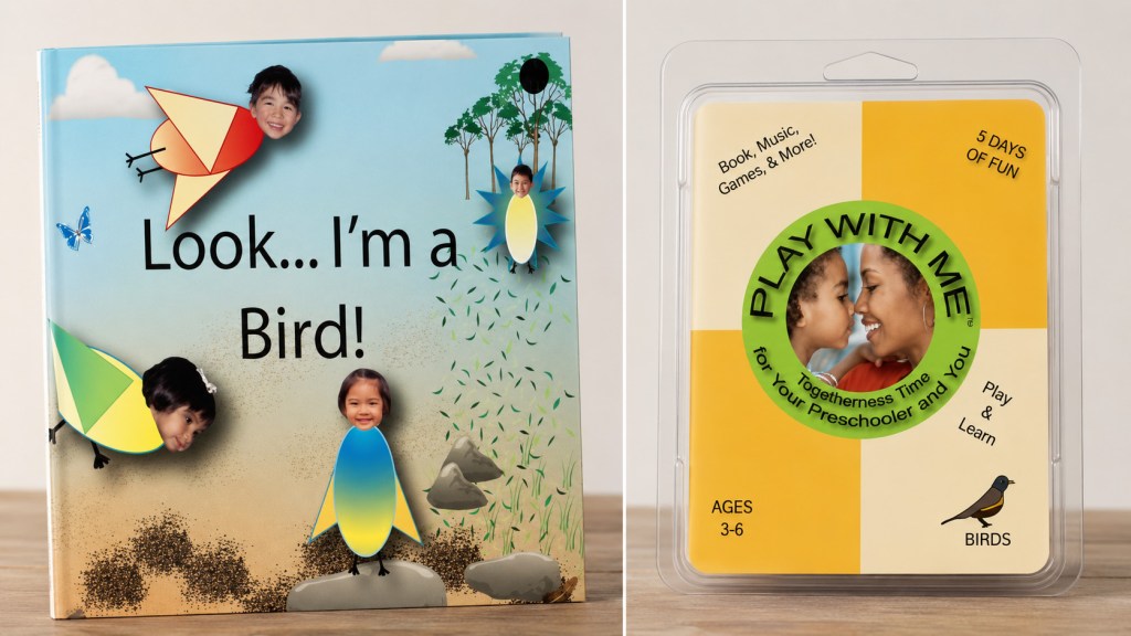 Original SmartSeeds Look... I'm a Bird! book and Play With Me activity kit published in 2006.